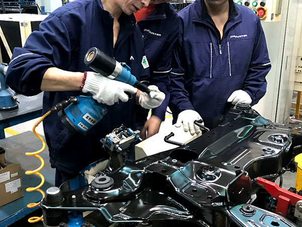 浦項(xiàng)汽車零部件公司使用臺灣速耐氣動工具